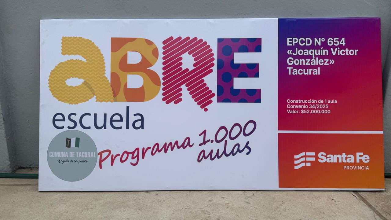 Comenzó la construcción de una nueva aula en la Escuela N.º 654 “Joaquín V. González”